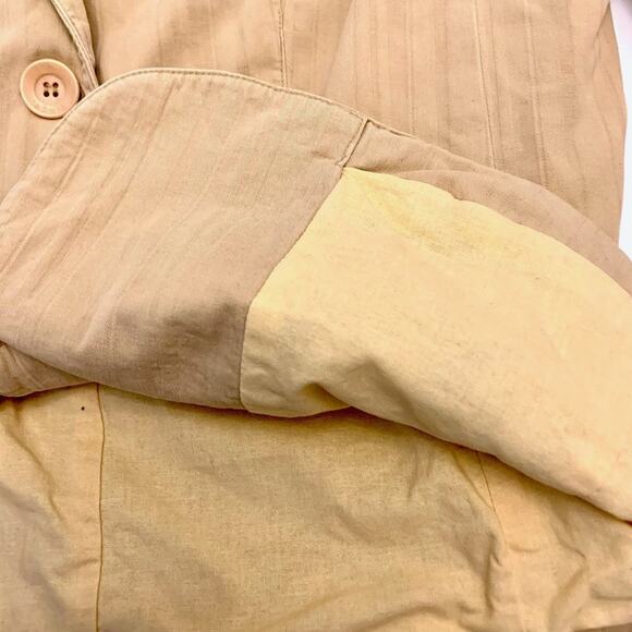 VINCE Textured Three Button Striped Blazer Jacket - Picture 4 of 9